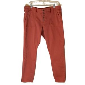 Universal Thread Women’s Button Up Jeans Size 16 Rust Color